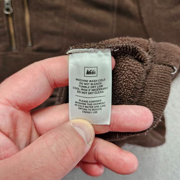 REI Co-op Sweater Mens Size XL Brown Fleece 1/4 Zip Pullover - Picture 6 of 10